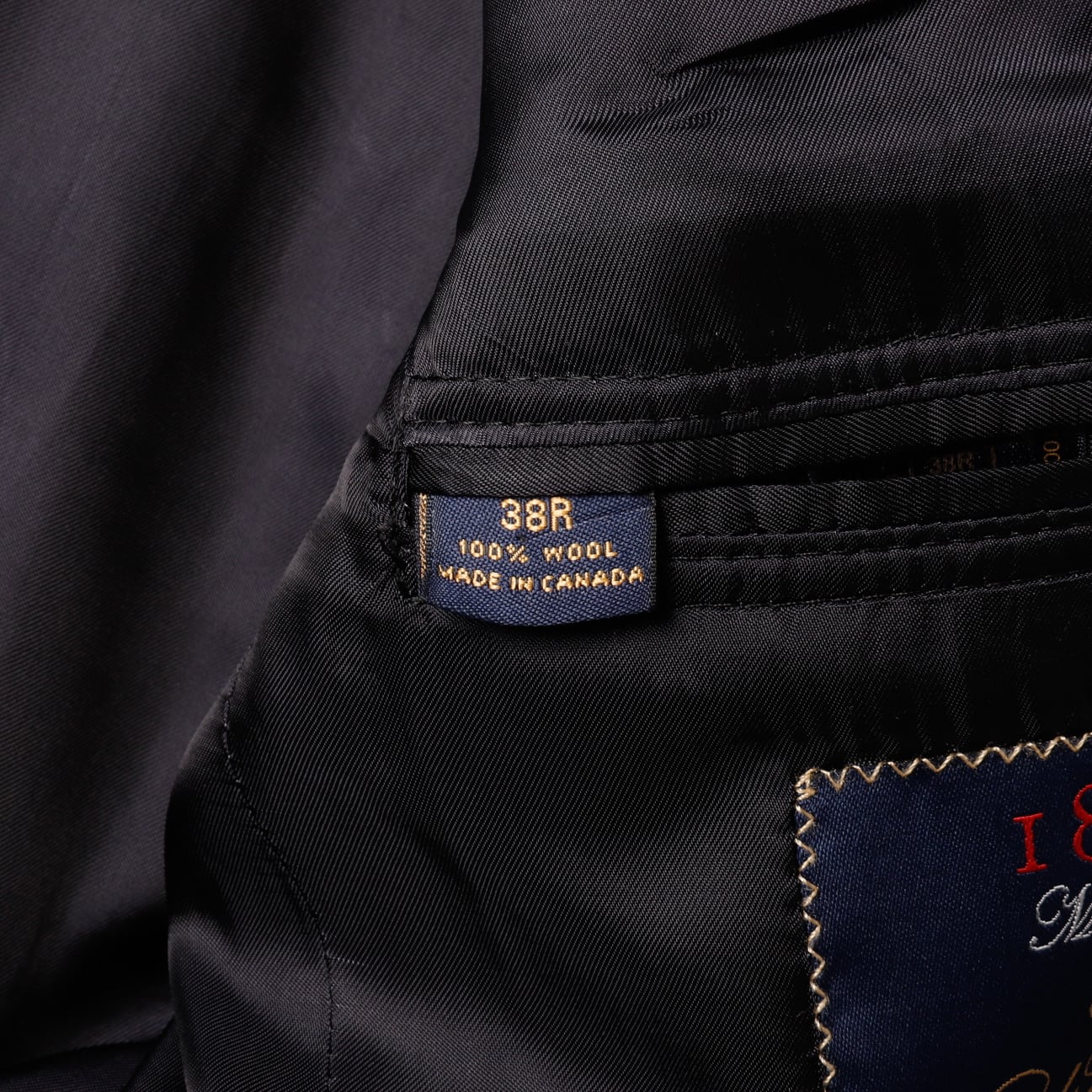 【極希少/USA製】ブルックスブラザーズ 1818 ロロピアーナ 紺ブレ 38R 極美品】BROOKS BROTHERS Loro Piana Made in Canada wool Navy blazer