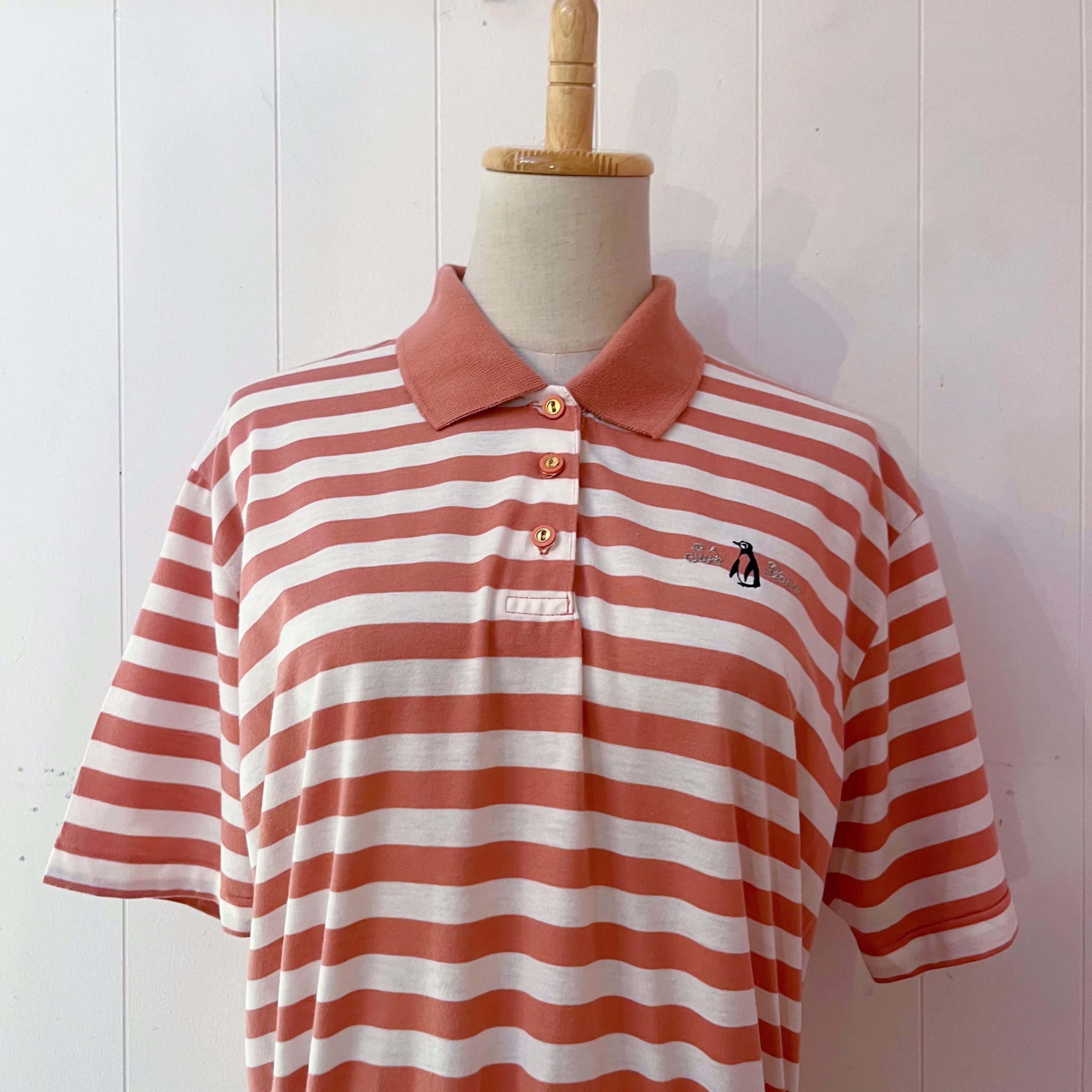 penguin stripe polo one-piece