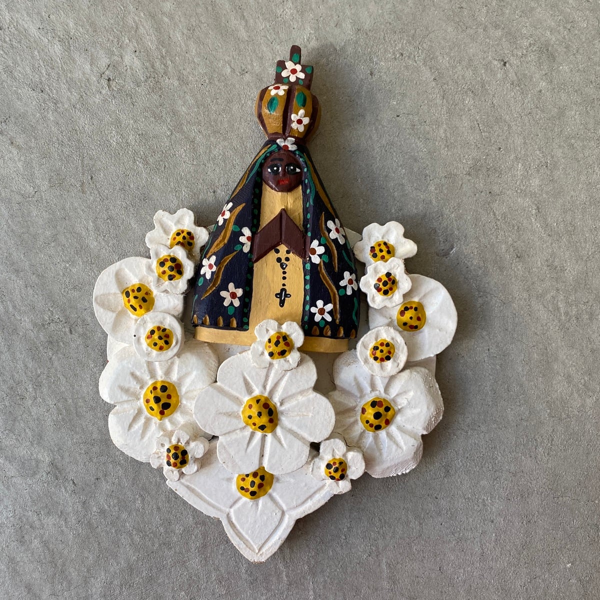 フォークアート OA 壁掛け フラワー&アパレシーダ