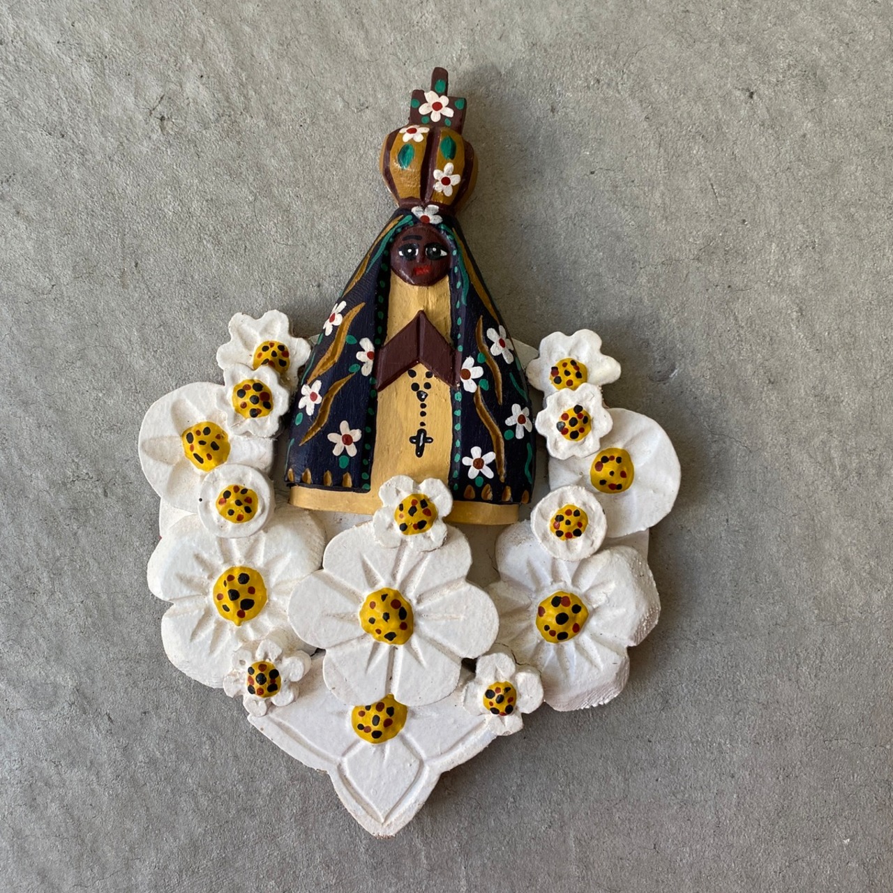 フォークアート OA 壁掛け フラワー&アパレシーダ