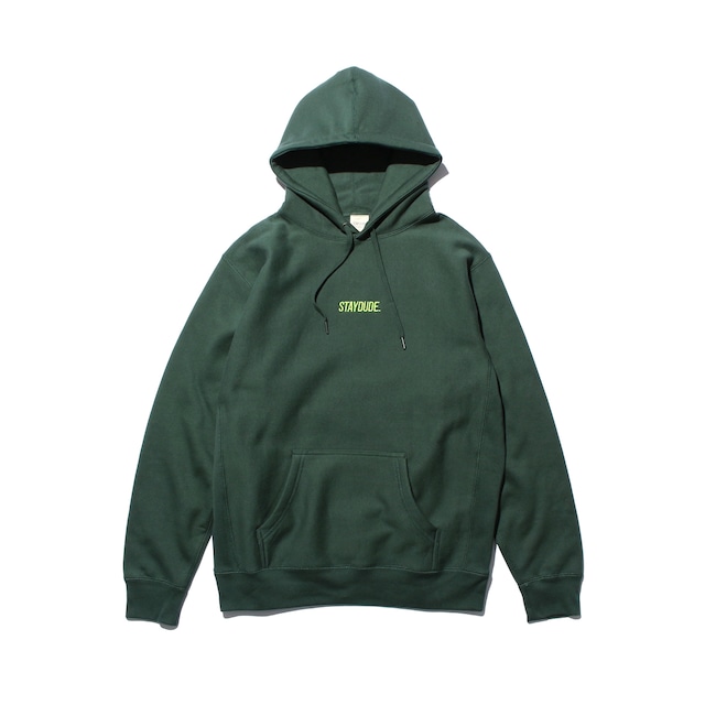 【STAY DUDE COLLECTIVE】Side Panel Heavy Hoodie FW21 (FOREST GREEN)