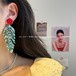 ZONGMEI ローズフラワータッセルピアス
