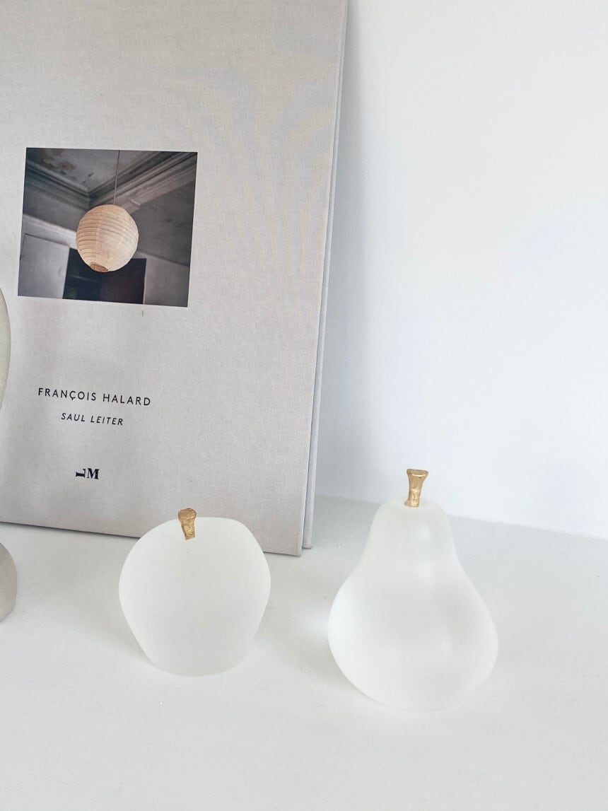 pear paper weight / ペア ペーパーウェイト オブジェ 洋梨 ゴールド