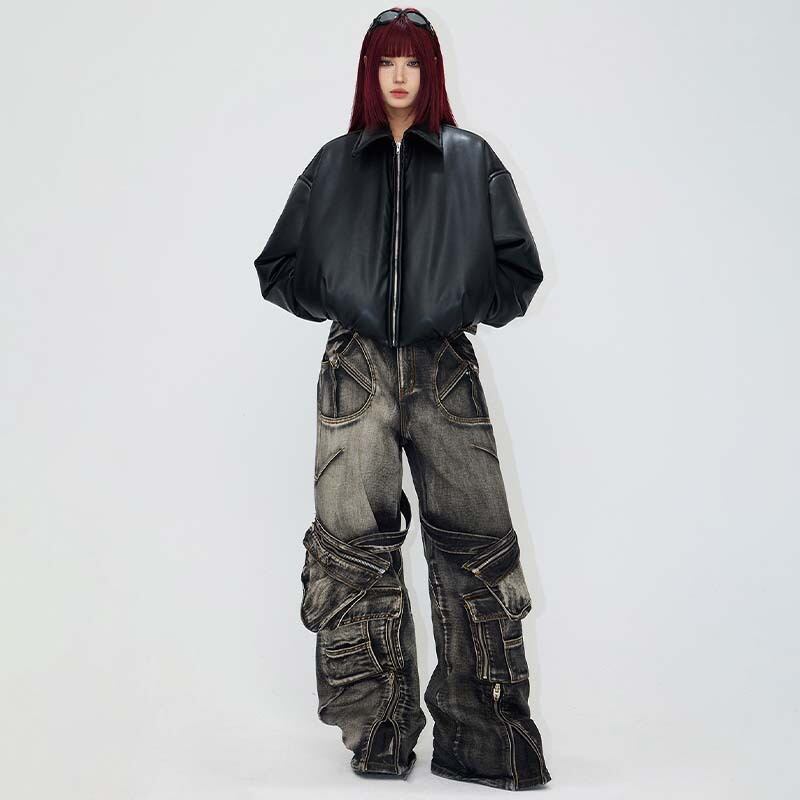 PEOPLESTYLEショート丈レザージャケット