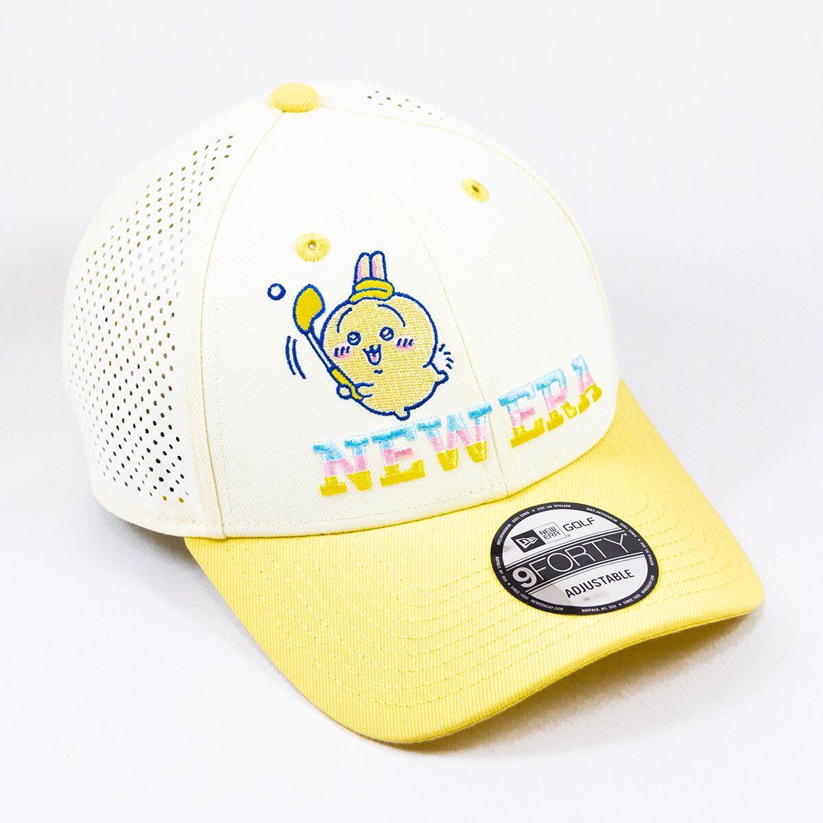 NEW ERA 帽子 9FORTY ちいかわ/うさぎ クロームホワイト/ソフト
