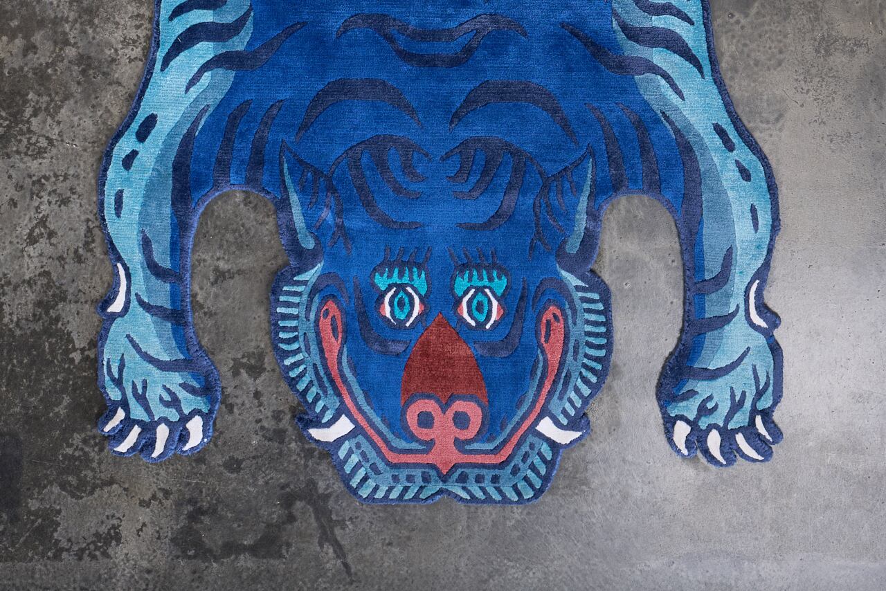 Tibetan Tiger Rug 《Mサイズ•シルク212》チベタンタイガーラグ