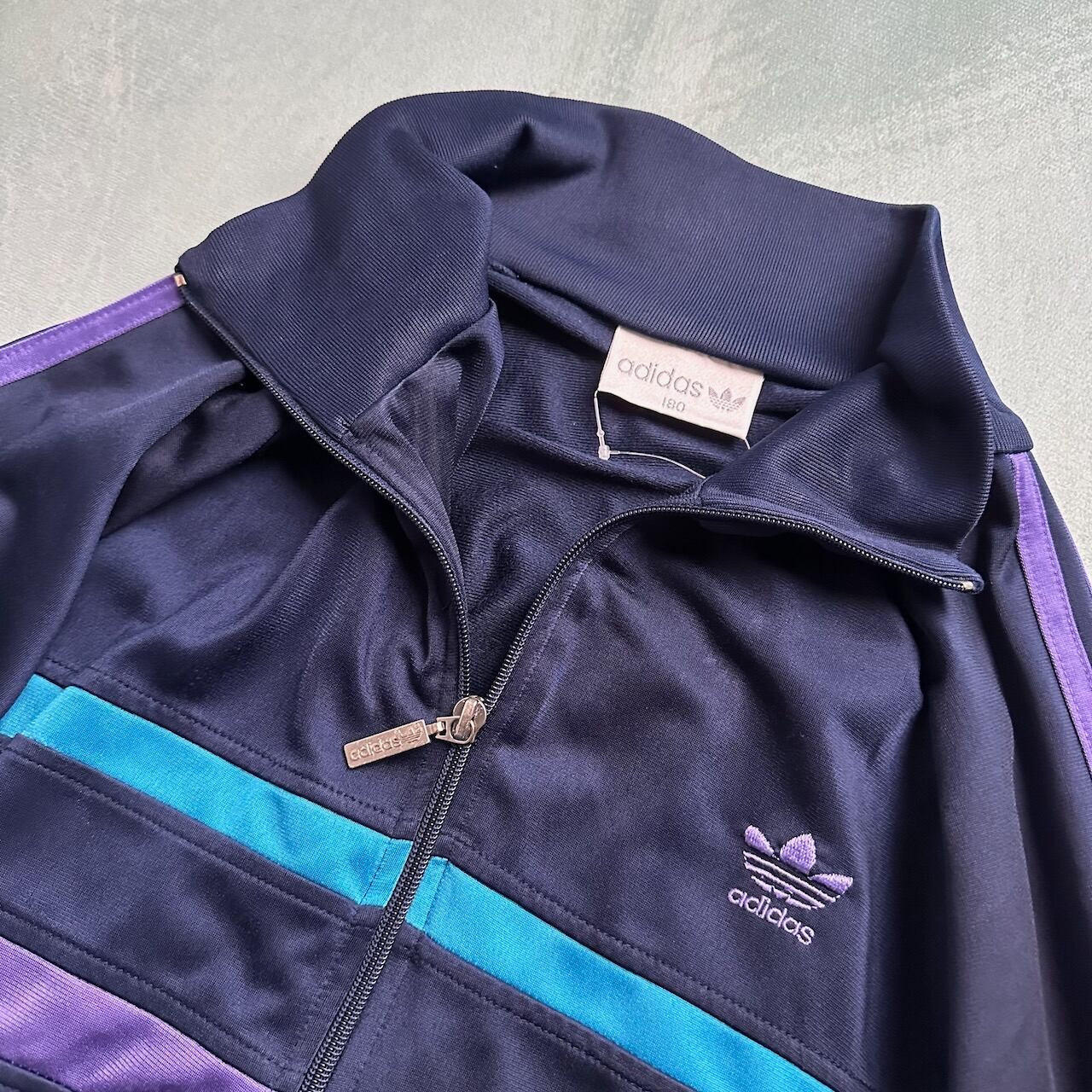 80s adidas アディダス トレフォイルロゴ スリーストライプス トラック