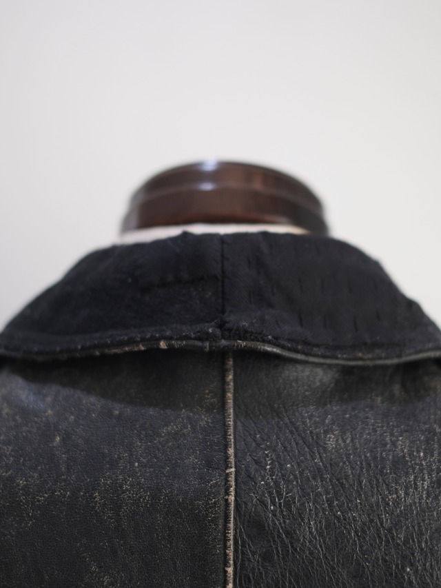 40s fireman leather jacket