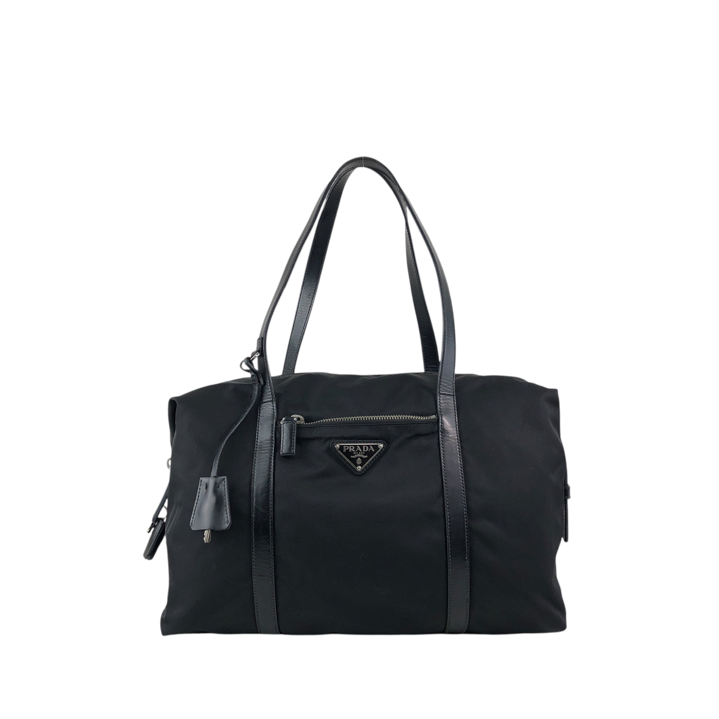 PRADA プラダ トートバッグ ブラック トライアングルロゴ ナイロン