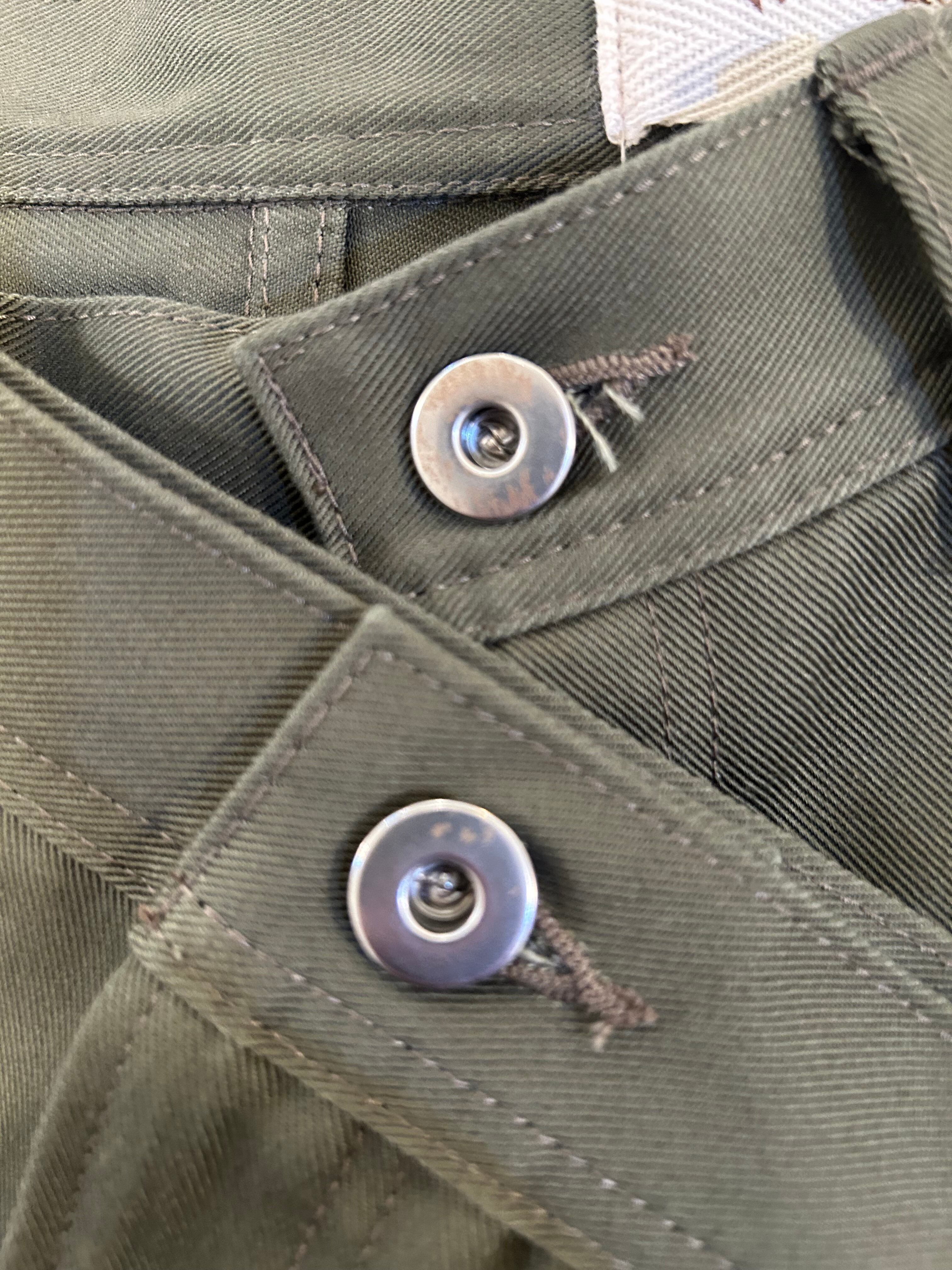 B品 パッチワークパンツ カーキ