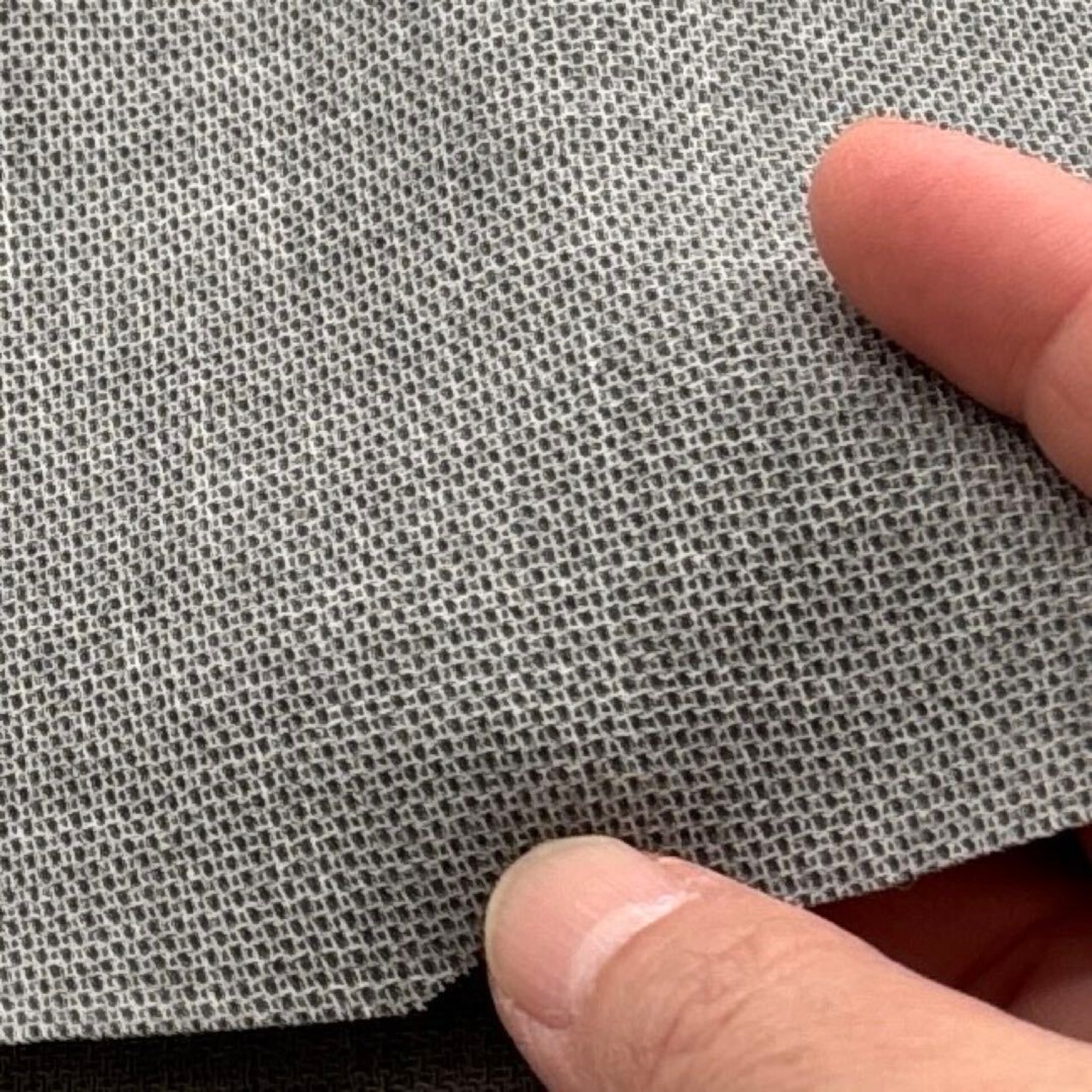 ★AM145◆1.9m◆ラスト1点‼◆綿ポリエステル混弱ストレッチ二重織りドビー生地◆グレー