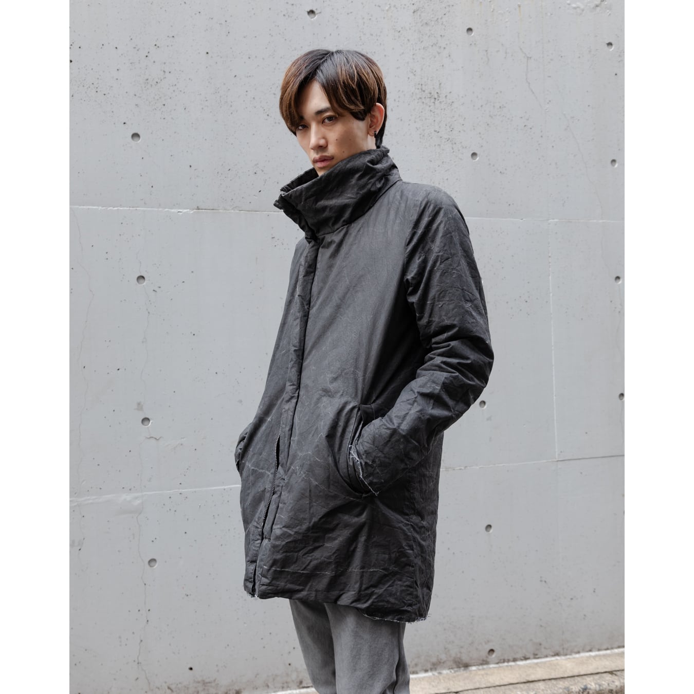 daub] (ドーブ) M24FW-CT131 ASYMMETRIC ZIP JACKET | Clique Tokyo