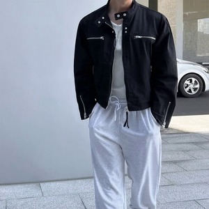 ハイエンドショート丈ジップブルゾン　1245