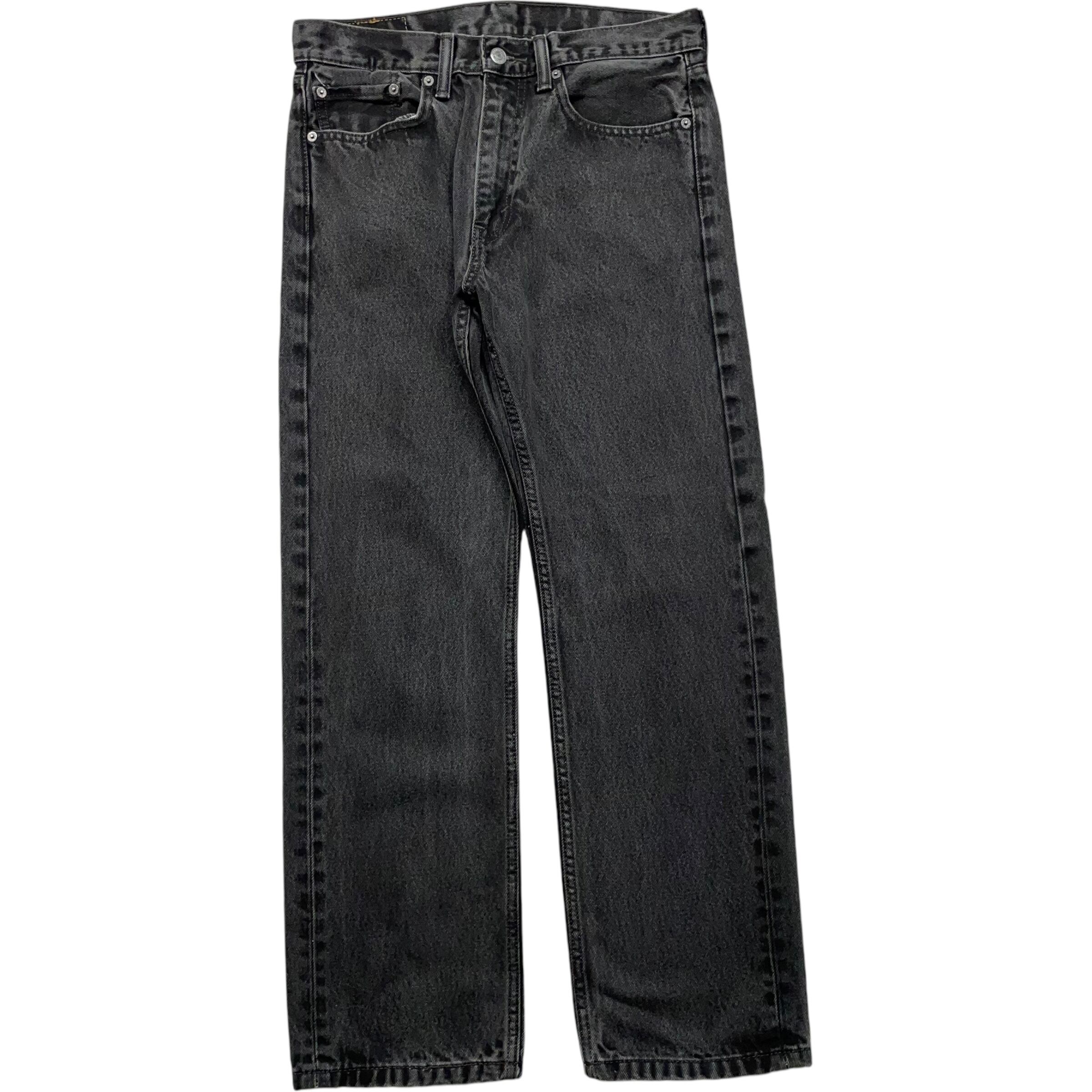 《実寸W32L28》 Levi's リーバイス 505 ブラックデニム no.4819