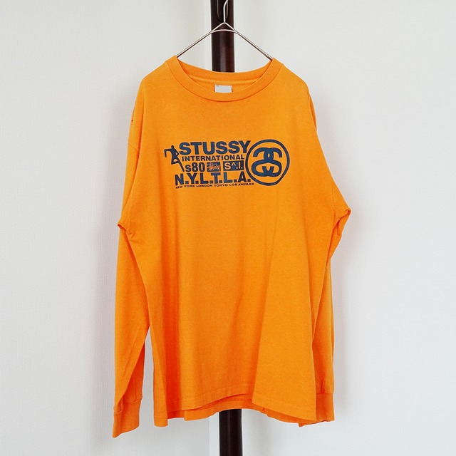 90s 00s old stussy vtg ロンT old skool 銀タグ - ウェア｜ウェア