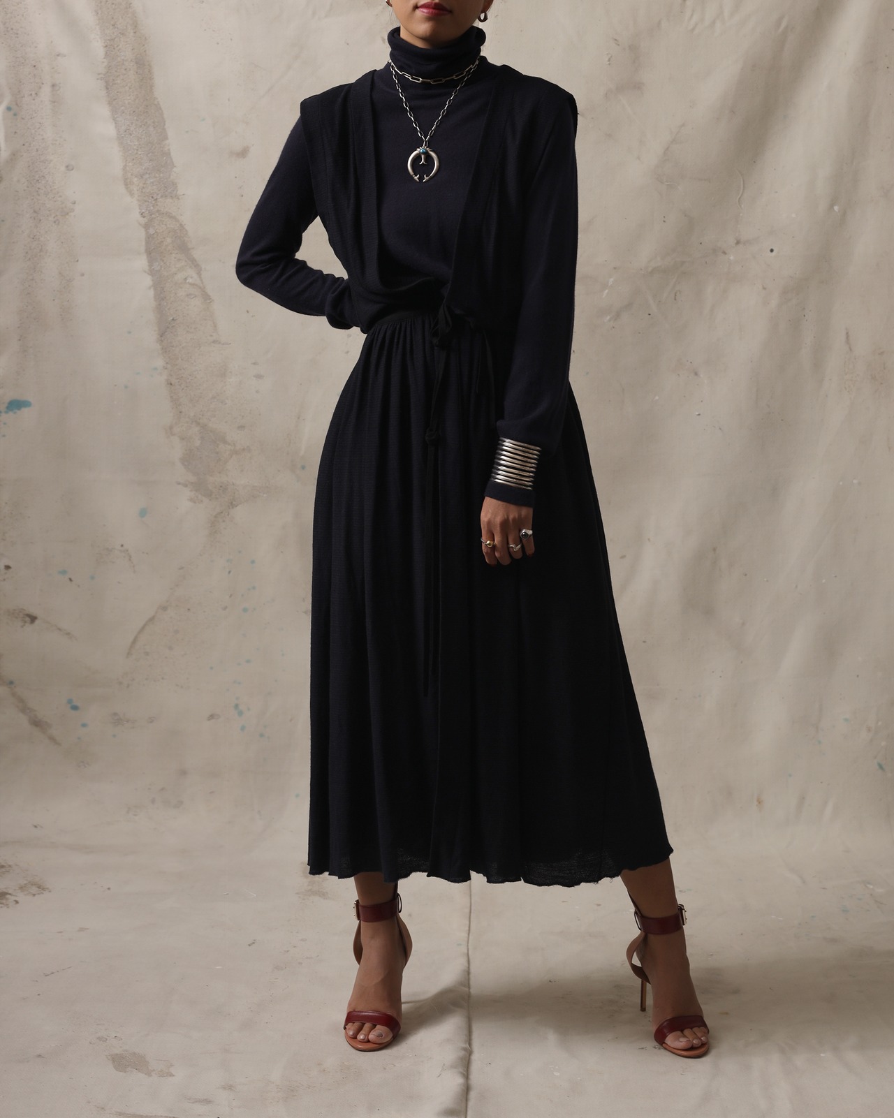 Chloe / Sleeveless Knit Gown