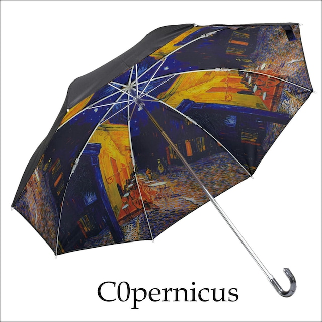 umbrella　折り畳み式　ゴッホ　日傘 雨傘 晴雨兼用 街歩き 旅行 UV対策 紫外線 紫外線対策】