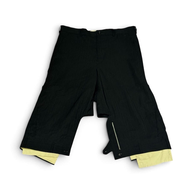 comdesgarcon homme plus ドッキングレイヤーハーフパンツ ブラック  コムデギャルソンオムプリュス
