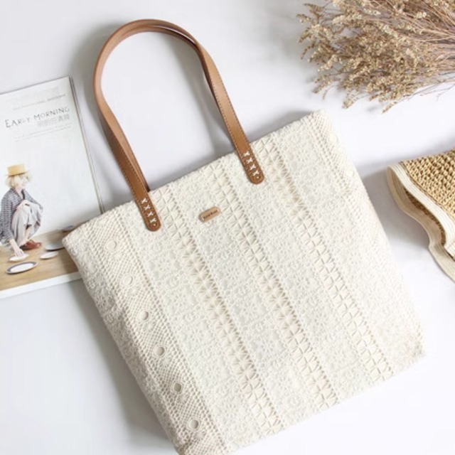 レースデザイントートバッグ　　M0178