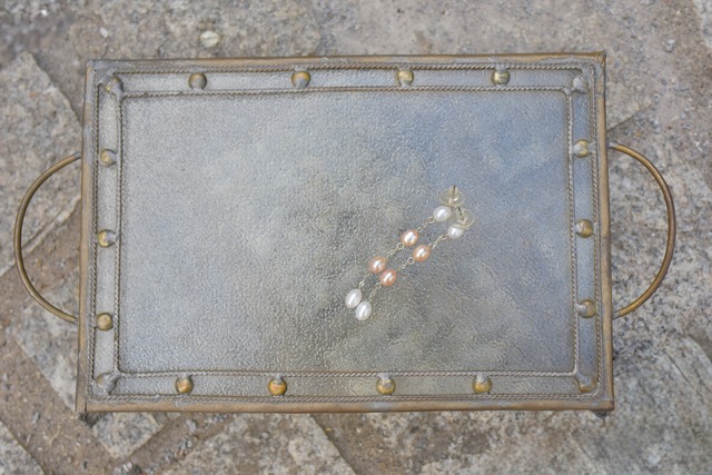 MIXカラーロングパールピアス