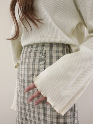 〈即納〉pear check skirt【L  s  s　original】　　No.255