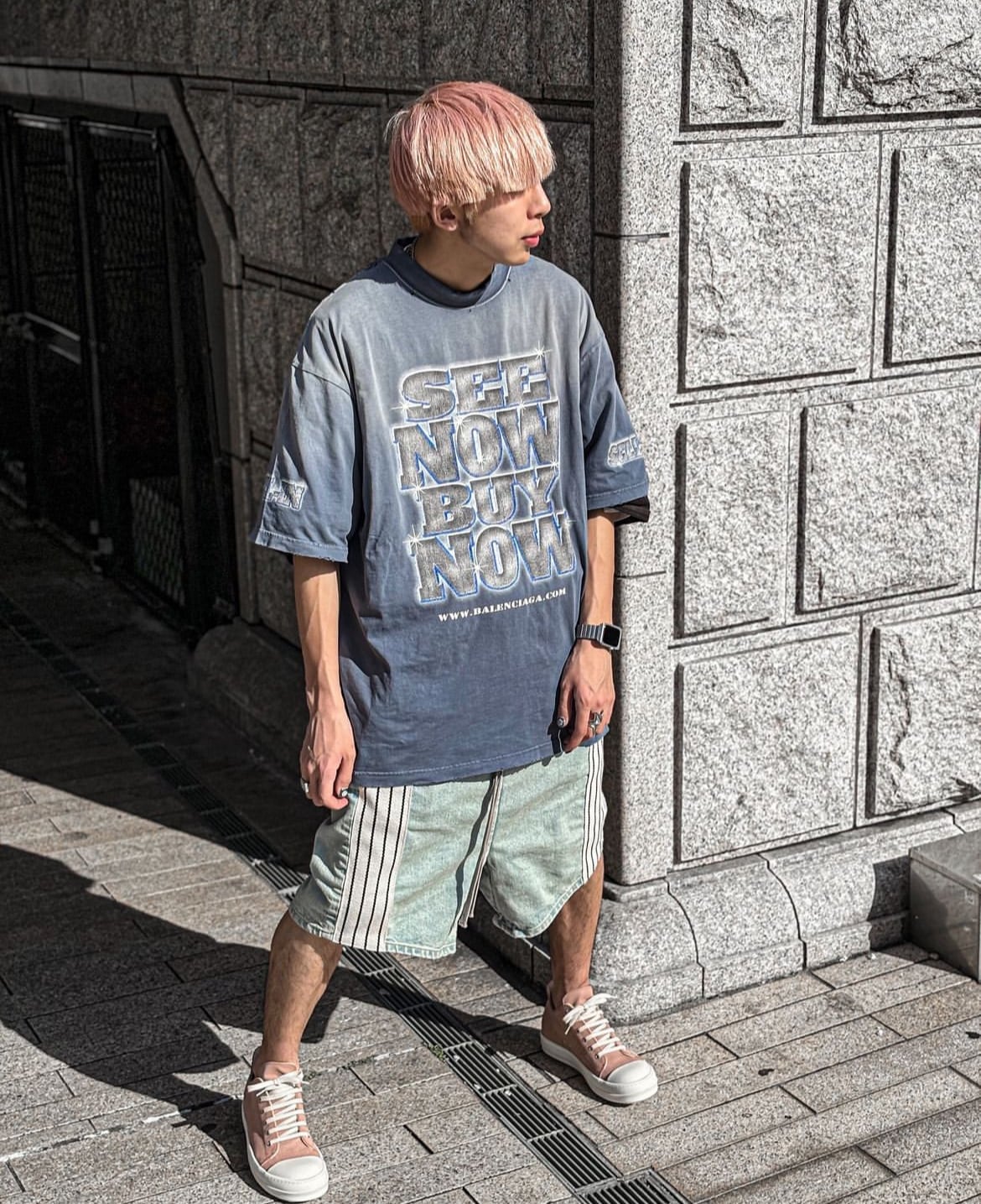 FEAR OF GOD】Denim Stripe Shorts | AYIN FEAR OF GOD】Denim Stripe Shorts | AYIN