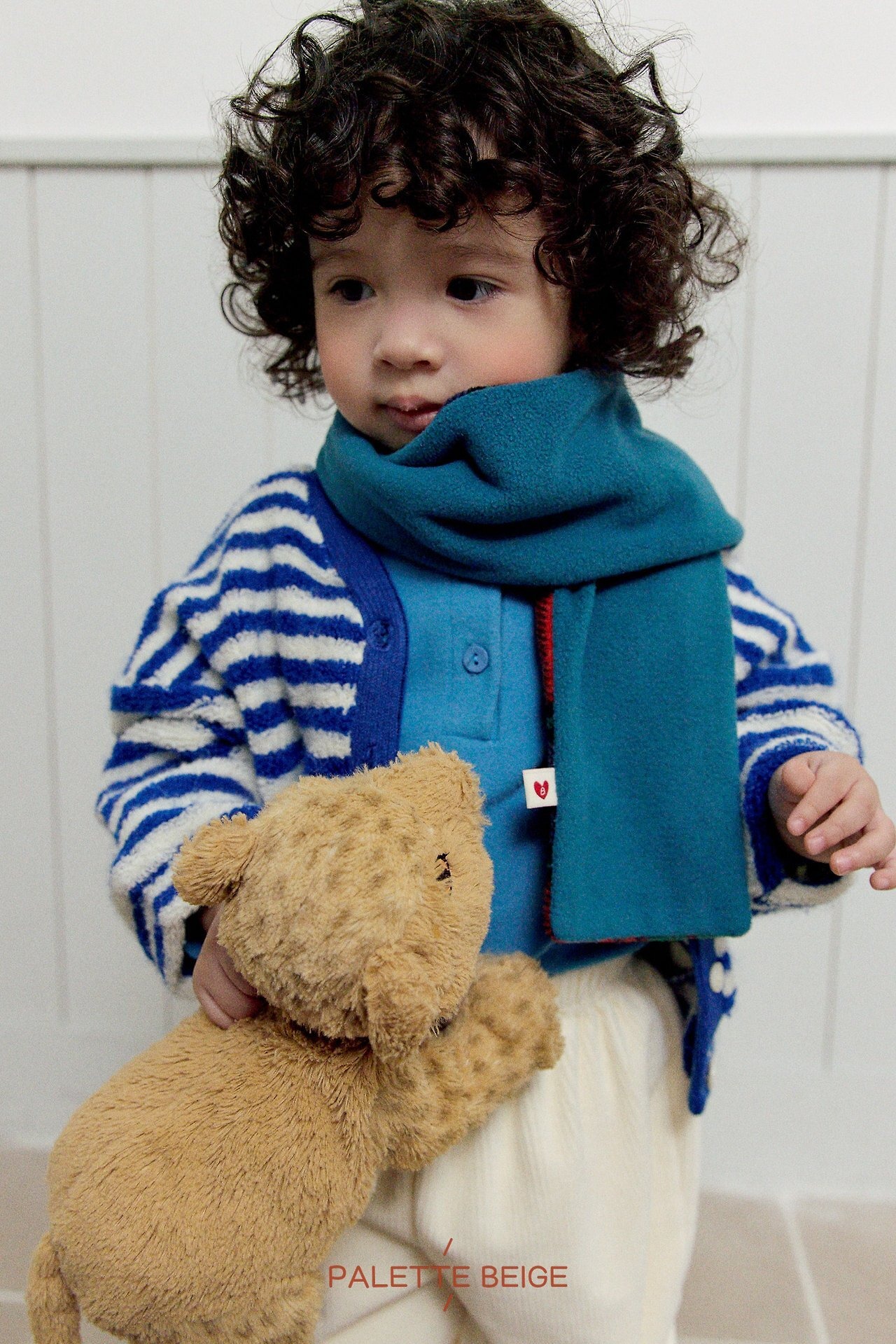 the beige［取寄］reversible muffler 26winter