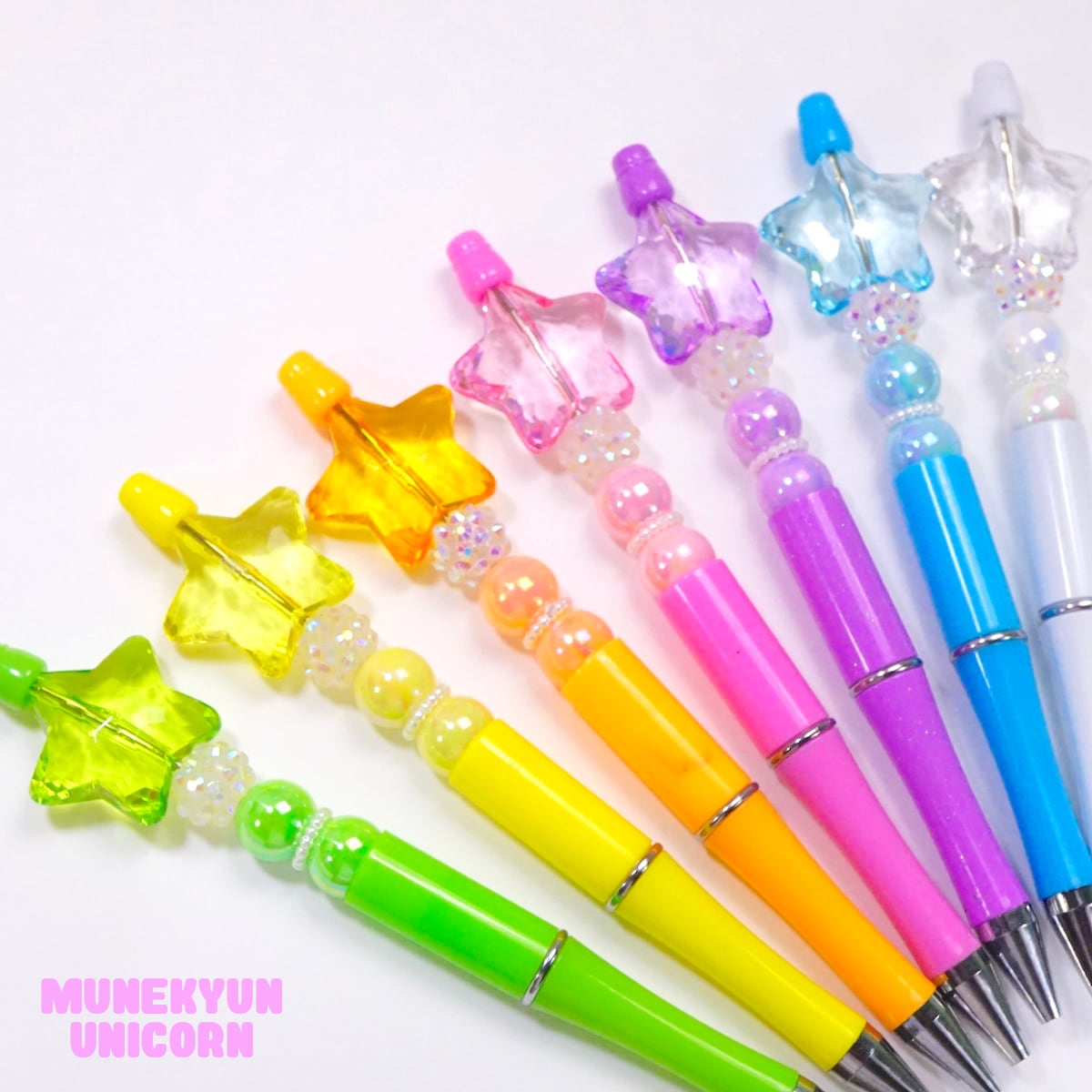L30【1個】7色展開 スターステッキ ボールペン キット | デコパーツと