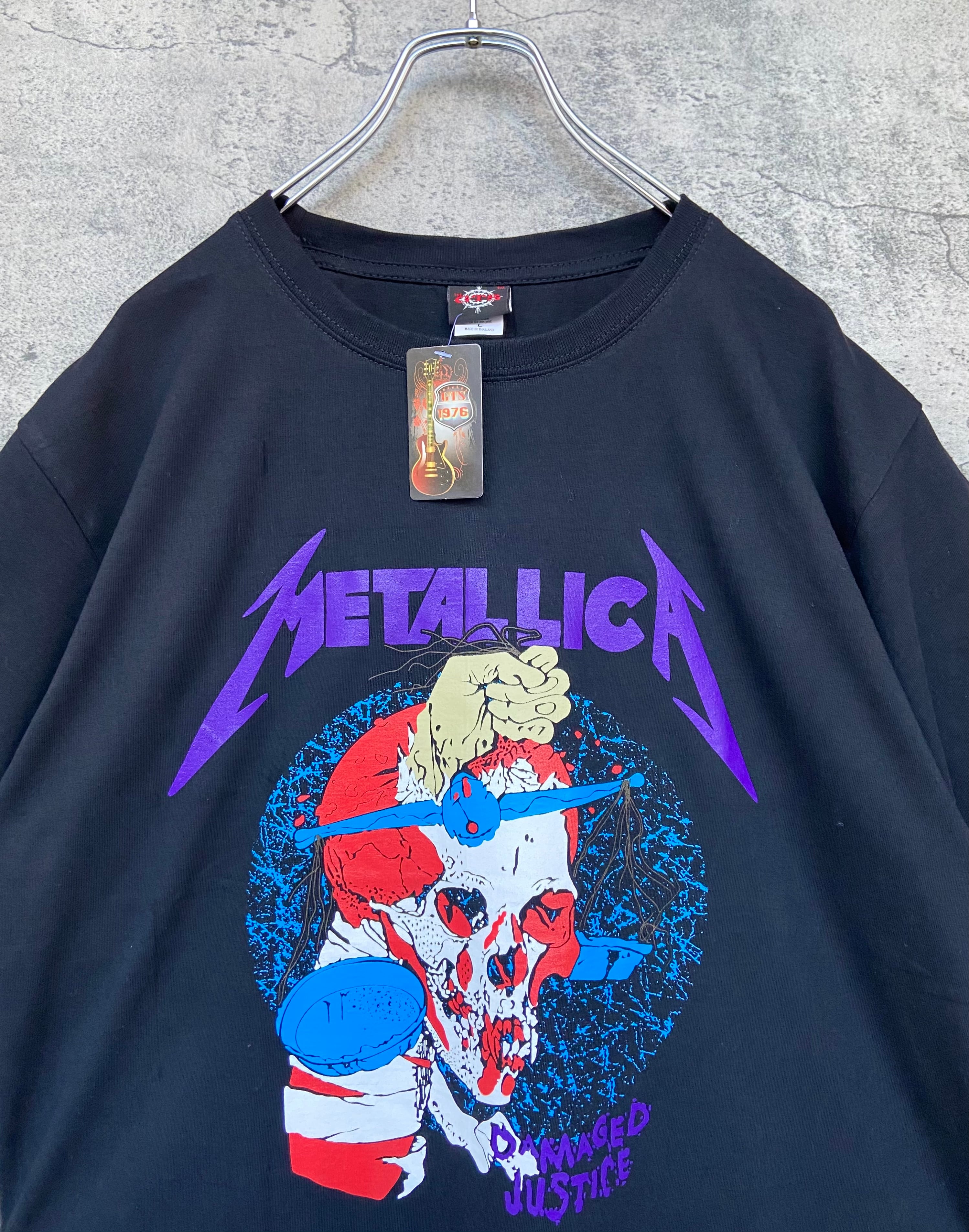 海外バンドTシャツ METALLICA/メタリカ ブラック 紫 両面ロゴ | 【古着 らくふる】ビンテージ&リメイク専門のオンライン古着SHOP  powered by BASE