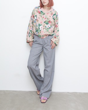 1980s floral blouson