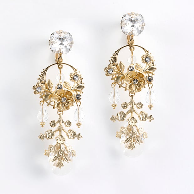 ボタニカルシャンデリア/イヤリング&ピアス【TER-062-GO】