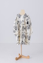 folk made dans la foret satin print dress