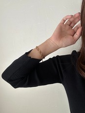 SS オーバルリンクチェーンブレスレット