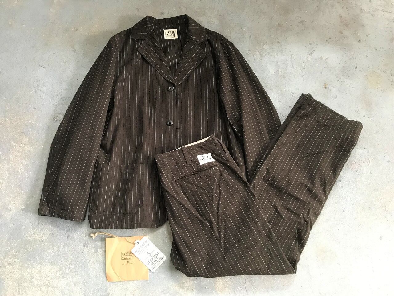 OLD CROW MADE by GRAD HAND thirteen crows club jacket & pant