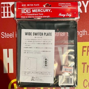 【Mercury】マーキュリー ワイドスイッチプレート ☆