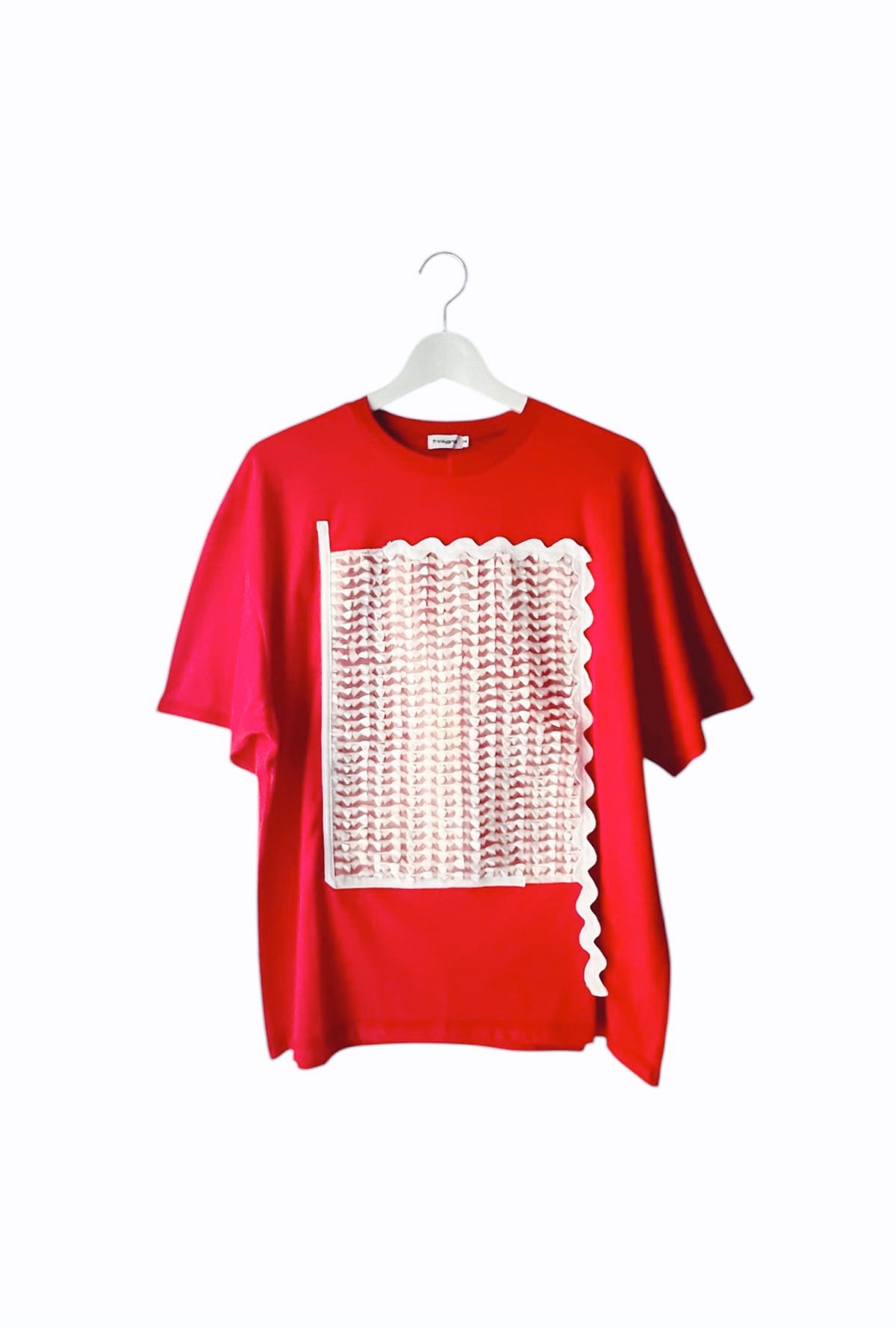 SQUARE RIBBON ORGANDY TEE / F2 | frankygrow concept shop