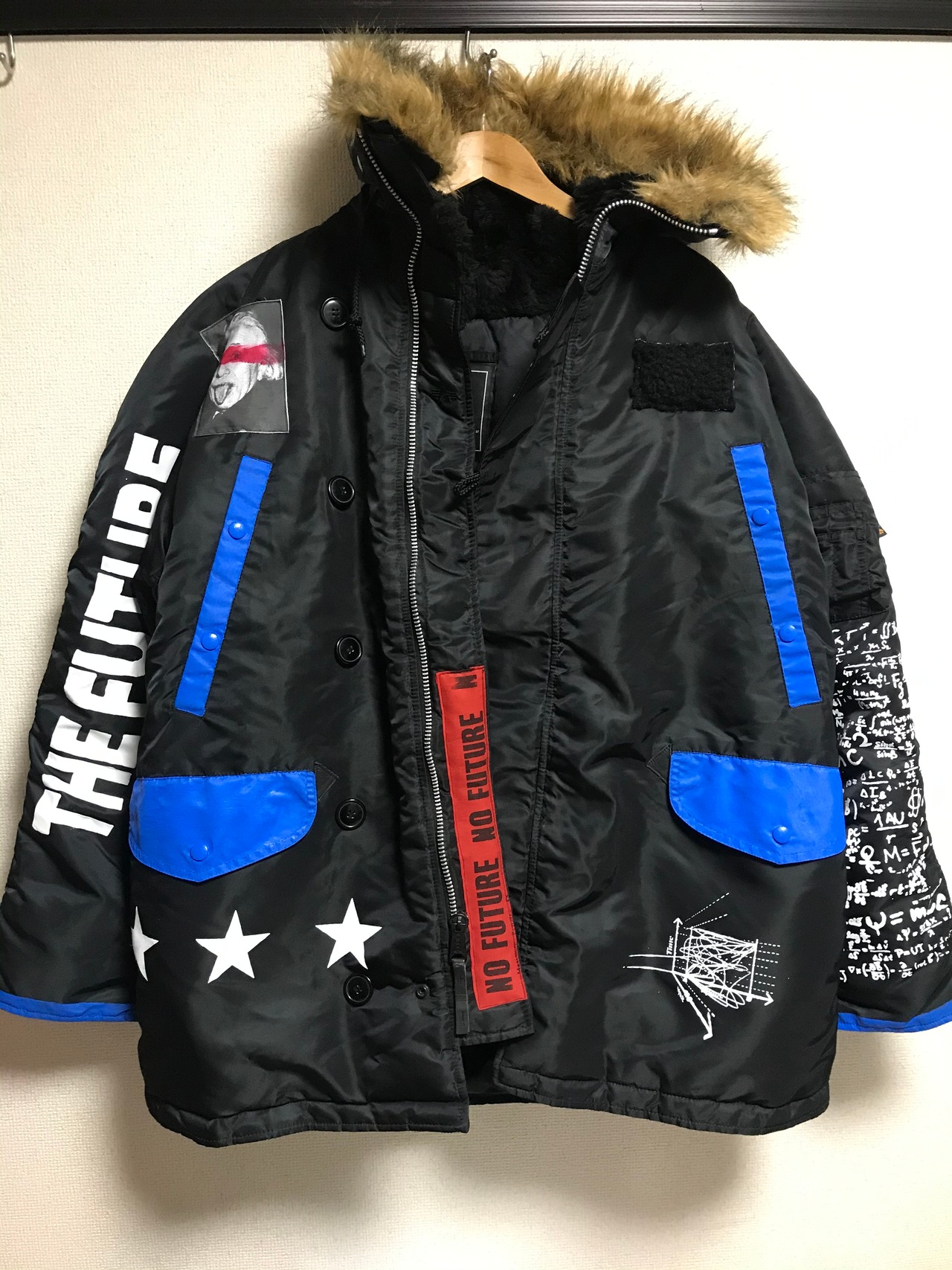 UNFINISHEDモッズコートN-3B偉人シリーズブラック