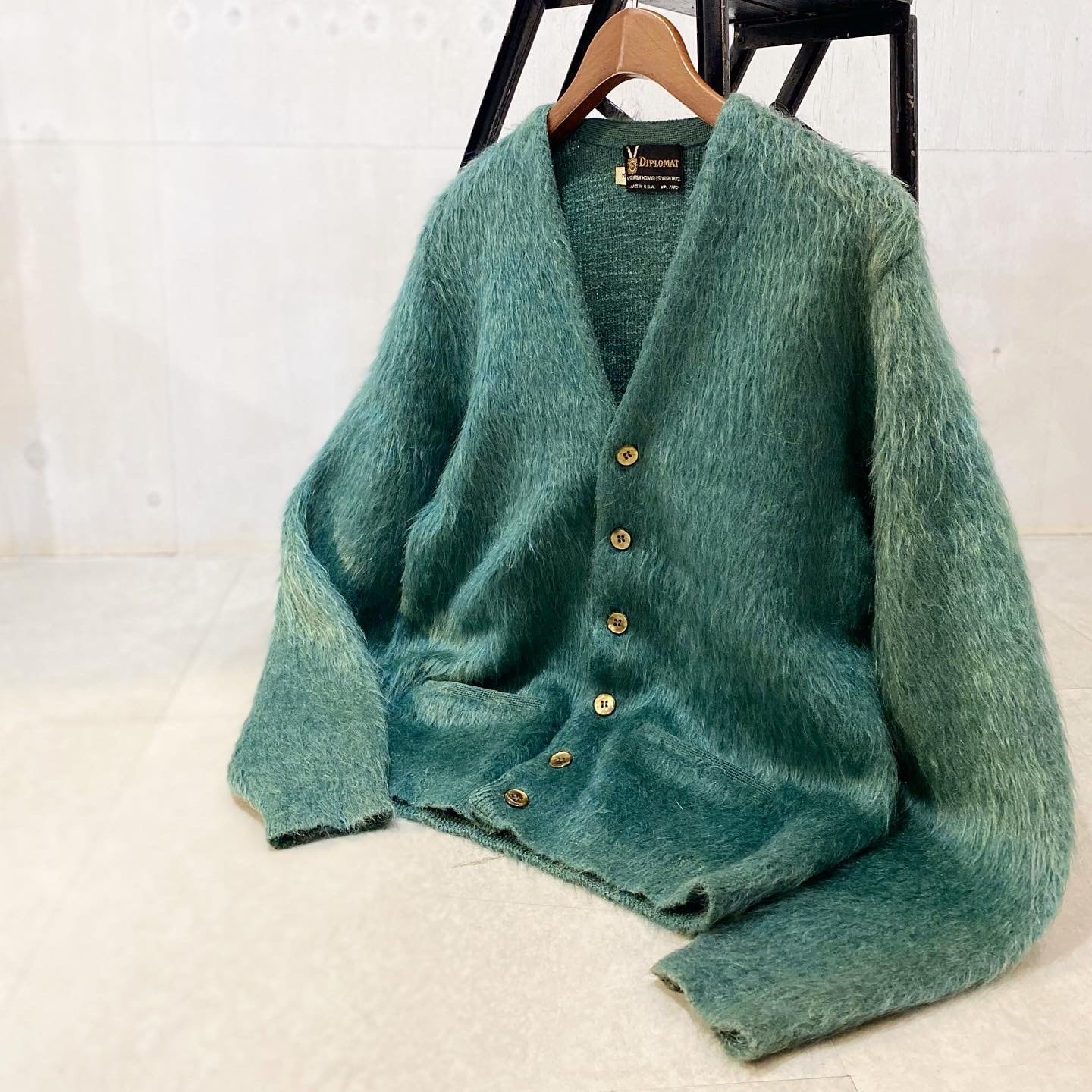 モヘア mohair ニット カーディガン ヴィンテージ ビンテージ