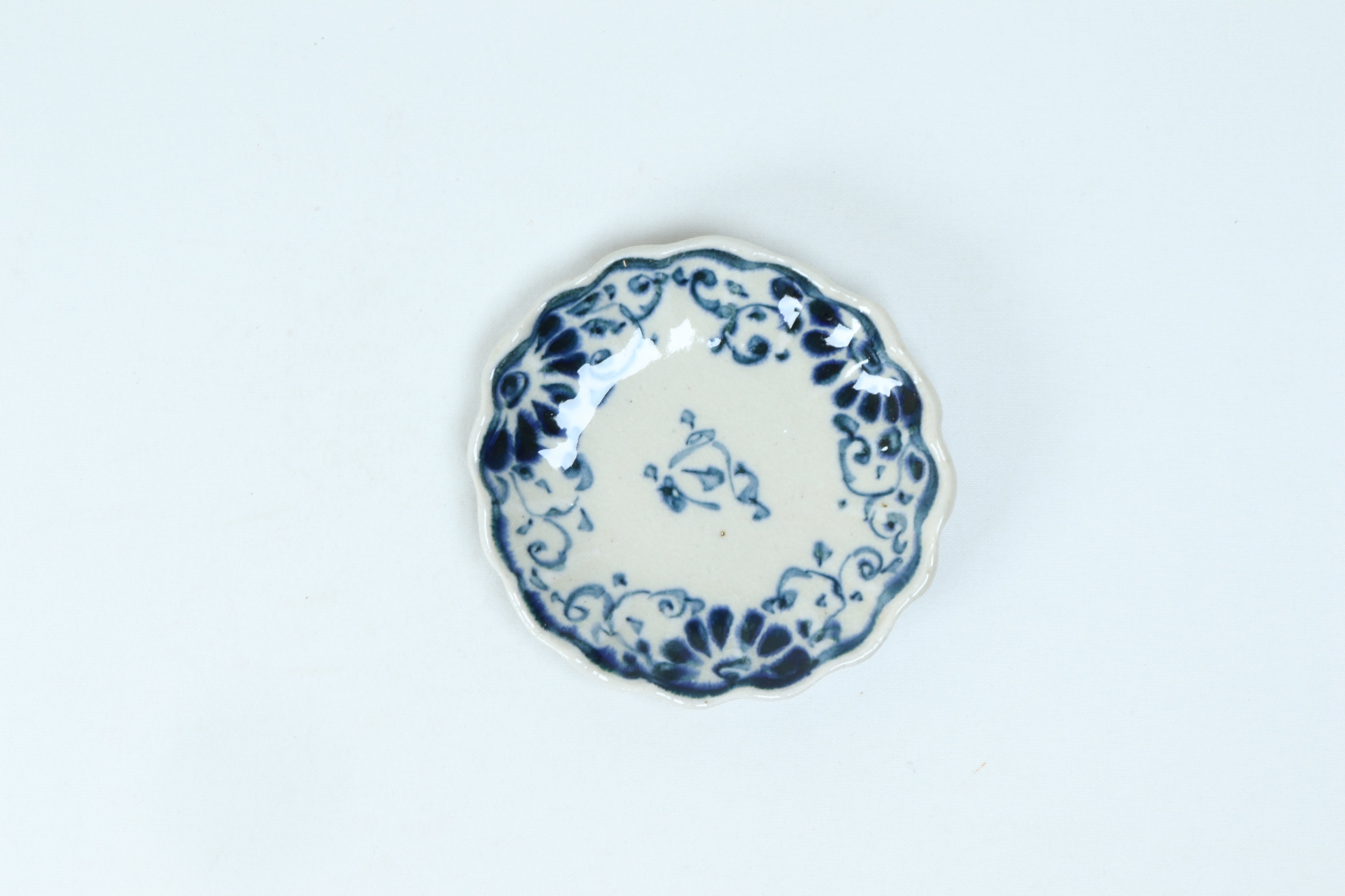 安南 菊型小皿 花安南 【B級品】