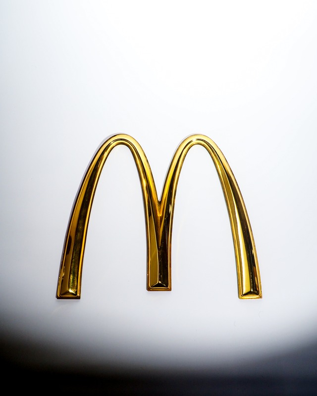 70-90s McDonald's Golden Arches Plastic Sign