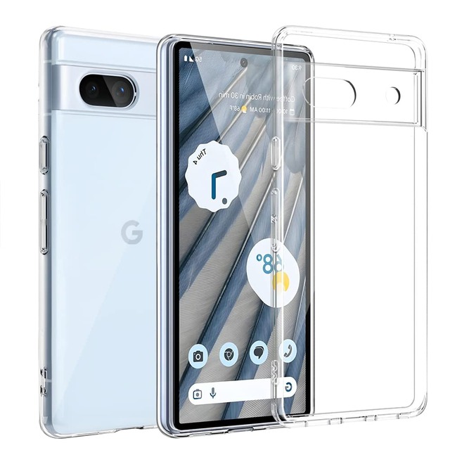 Kakuki For Google pixel 7A ケース クリア ソフトカバー ストラップホール付 透明TPU レンズ保護 薄型 指紋・黄変・落下防止 軽量 全面保護