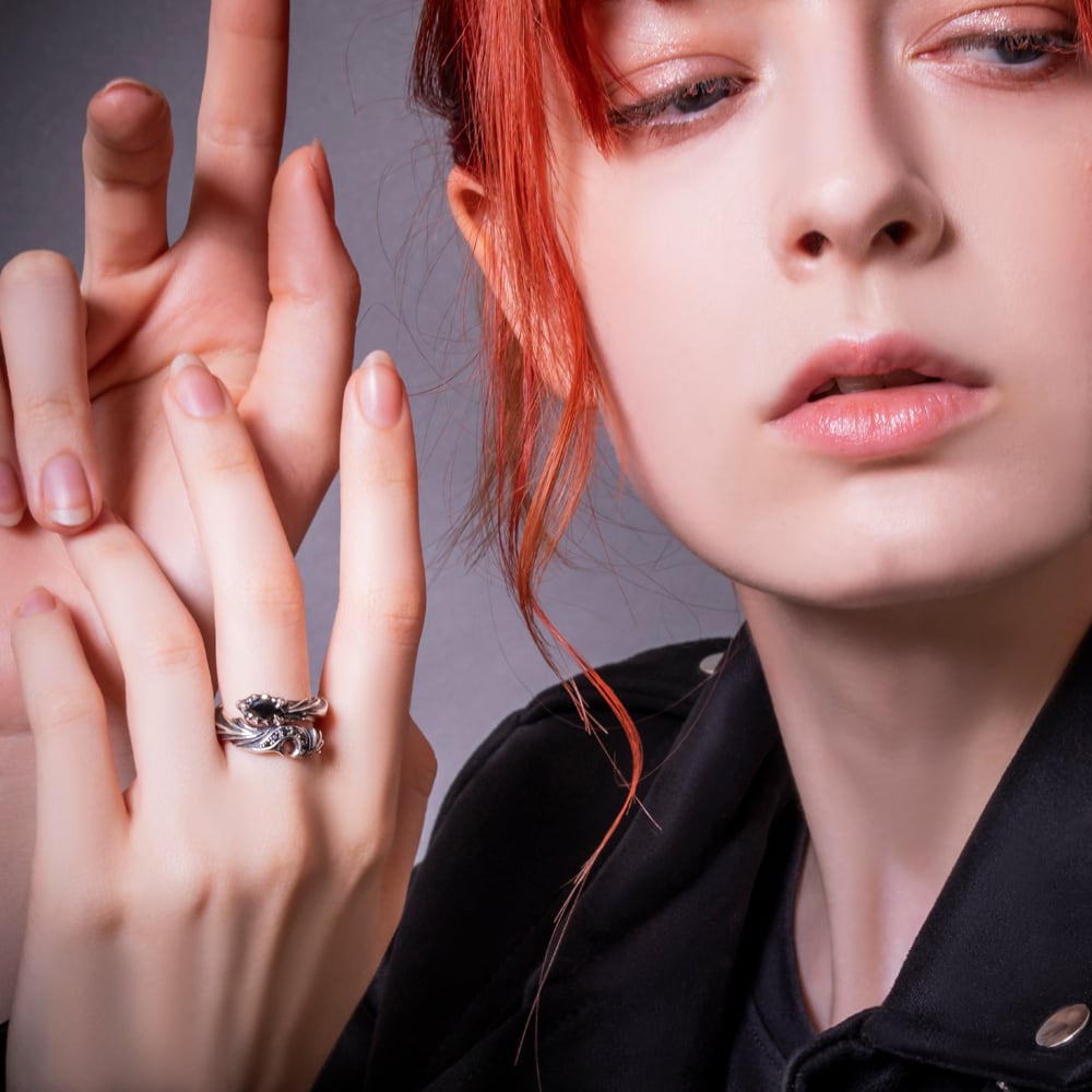 ドラゴンハートリング ACR0209 Dragon heart ring 【映画「Gメン」衣装