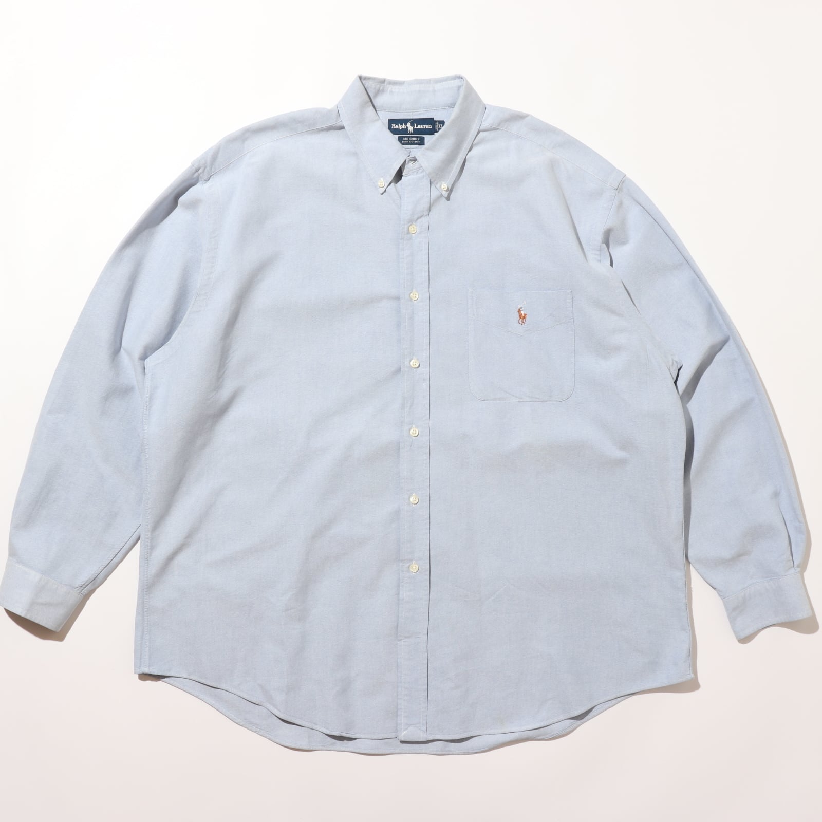 ビッグシャツ XL オックスフォード ラルフローレン ビッグポロ 90s 