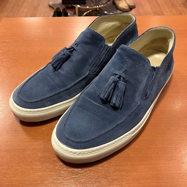 LUCIANO BARBERA SUEDE TASSEL SNEAKER 42