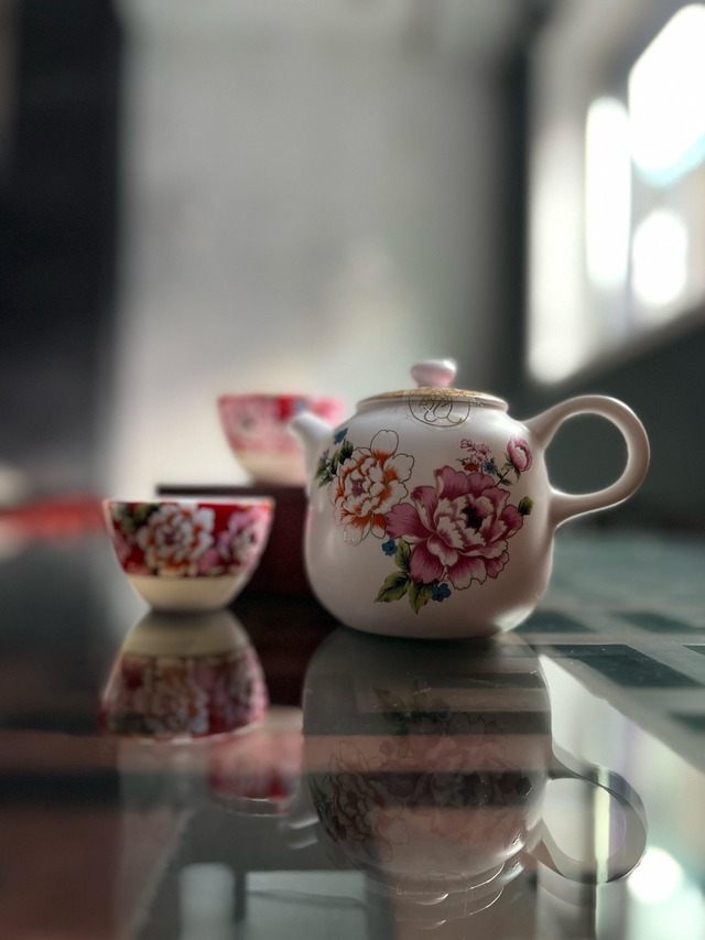 Eilong 花柄茶器セット