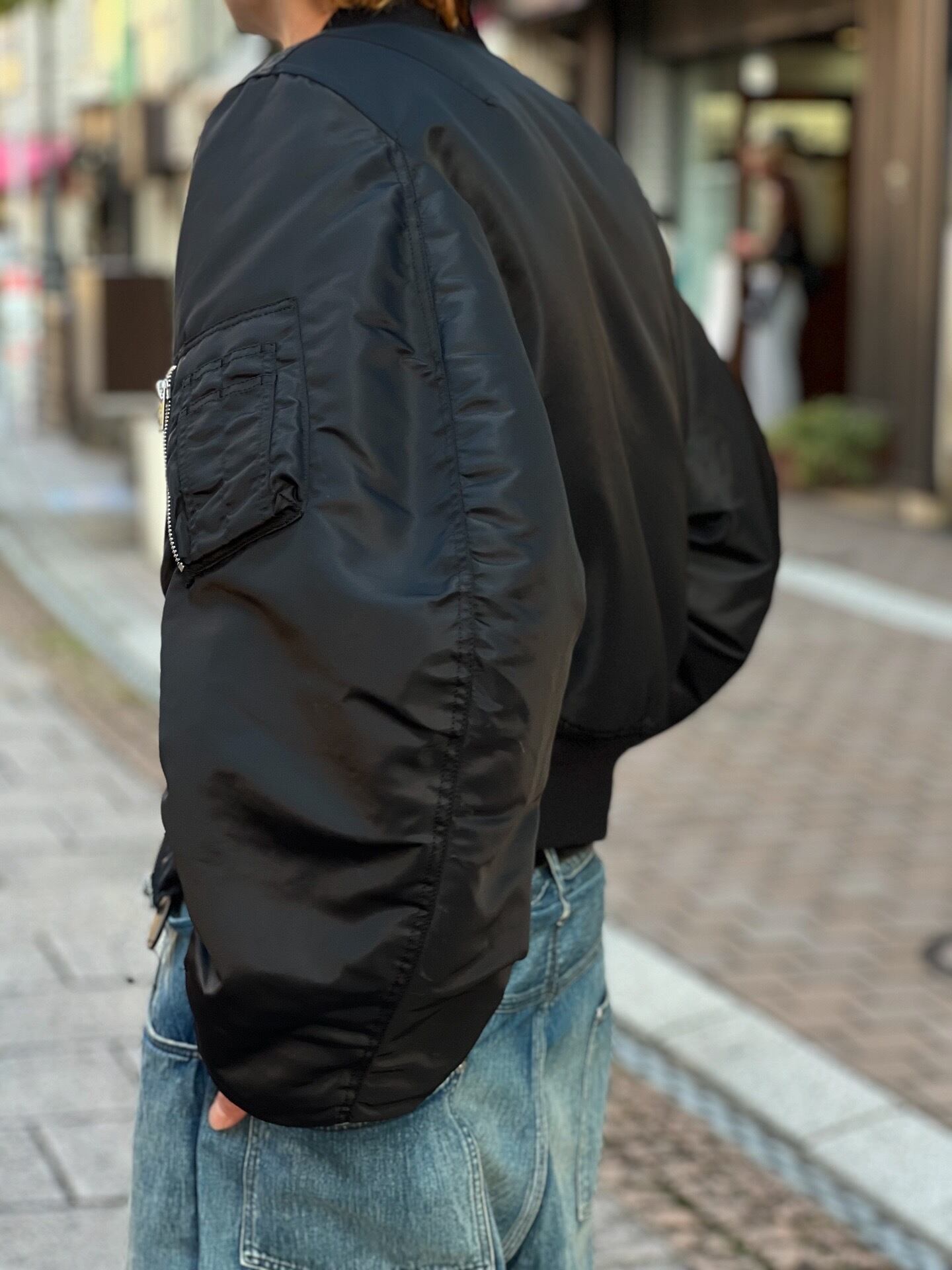 JOHNLAWRENCESULLIVAN – NYLON MASSIVE ROUNDED SLEEVE BOMBER JACKET