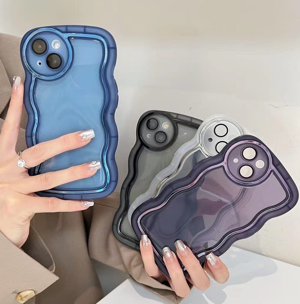VIVINN 対応 iPhoneSE3 iPhoneSE2 iPhone7 iPhone8 ケース用 韓国 クリア カメラレンズ保護 キラキラ 可愛い 透明 おしゃれ 人気 耐衝撃 ストラップホール付き 軽量 薄型 アイフォン 7/8/SE2/SE3 カバー(ブラック)