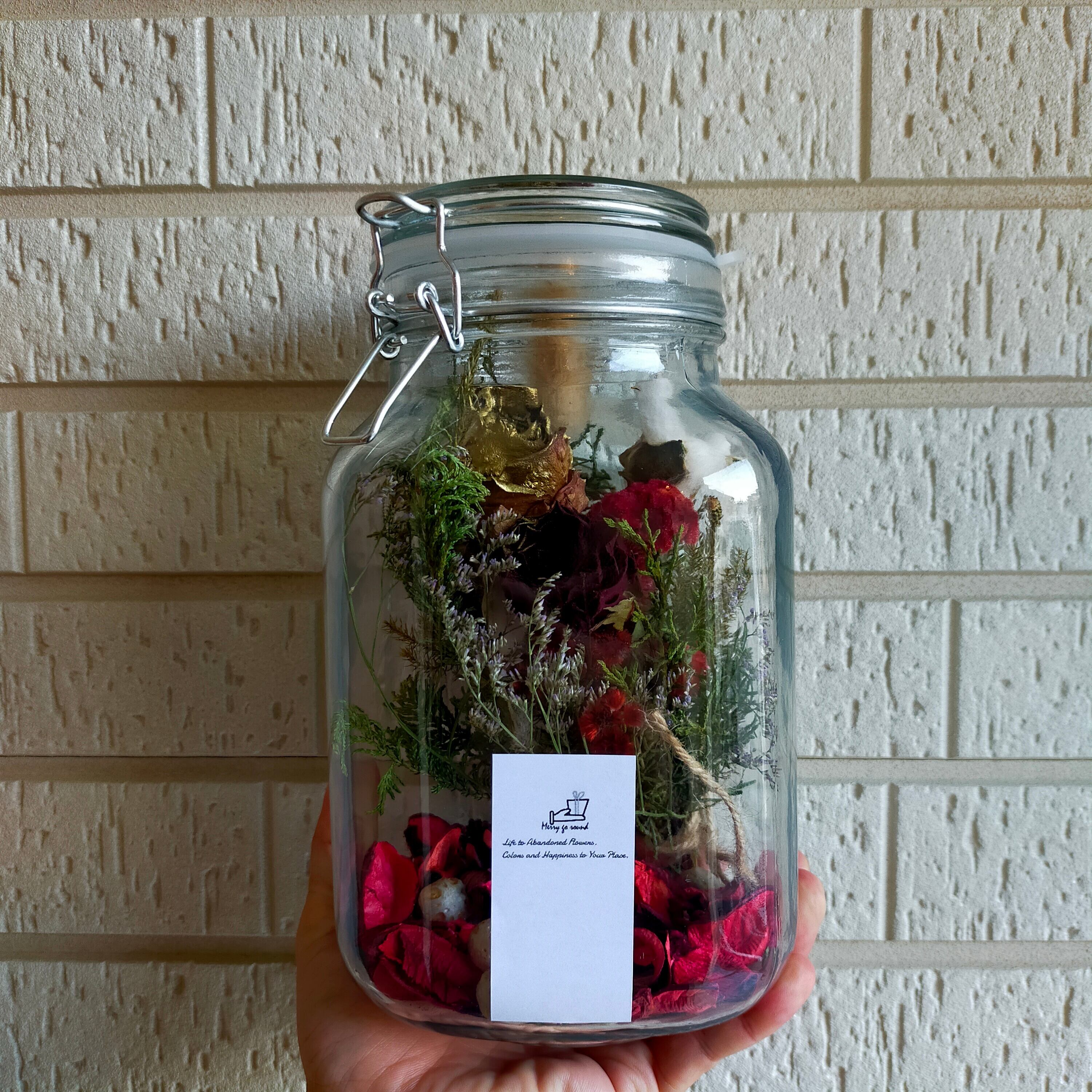 "永"ブーケインボトルM【"Ei"Dried flowers Bouquet in Bottle M】