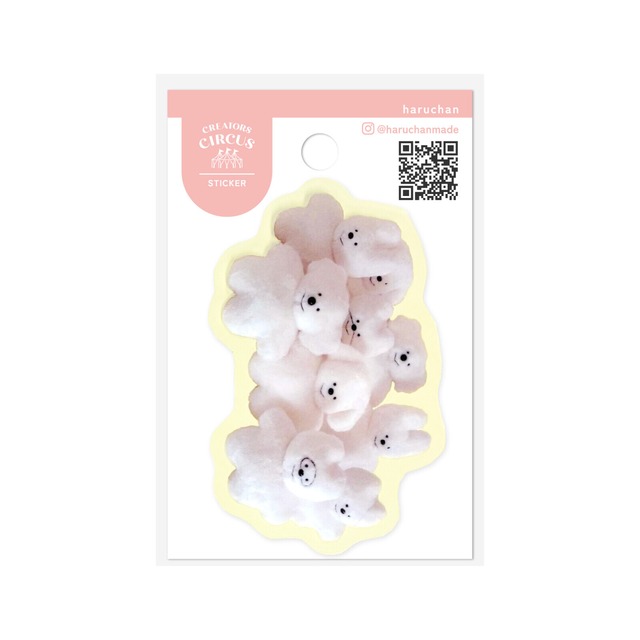 haruchan×CREATORS CIRCUS　集まるおにんぎょう　ステッカー　ST01