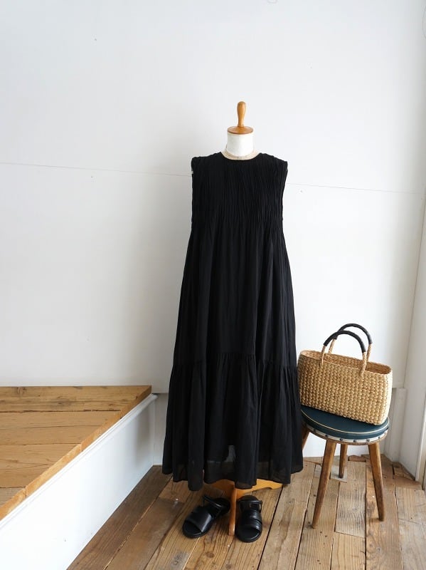 YARRA INDIAピンタックワンピース | Fimpen+Nul